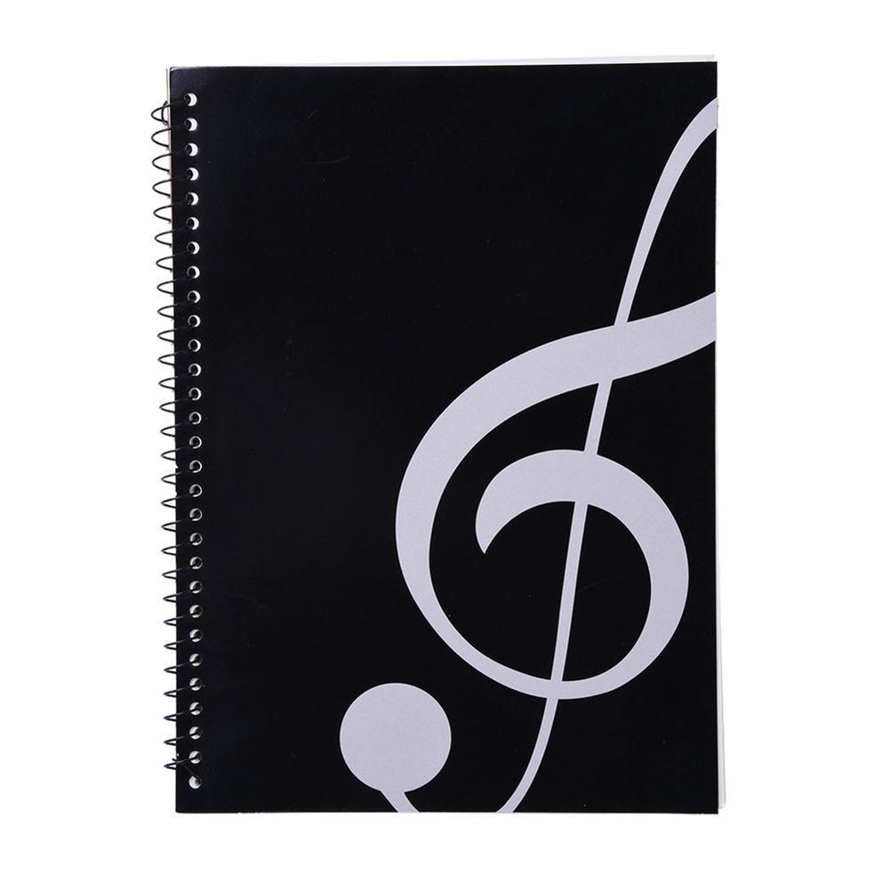 Blank Sheet Music Notebook - 50หน้าเพลงแผ่นเกลียวStaveพนักงานต้นฉบับกระดาษการออกกำลังกายBook Usedสำหรับเพลงส่วนประกอบการเขียนสองด้าน