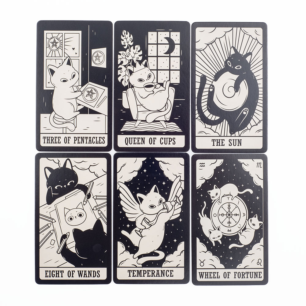 ชุดไพ่ทาโรต์ลายลูกแมว 78 ใบ ดี - Tarot Deck With Guidebook บทวิจารณ์และราคา