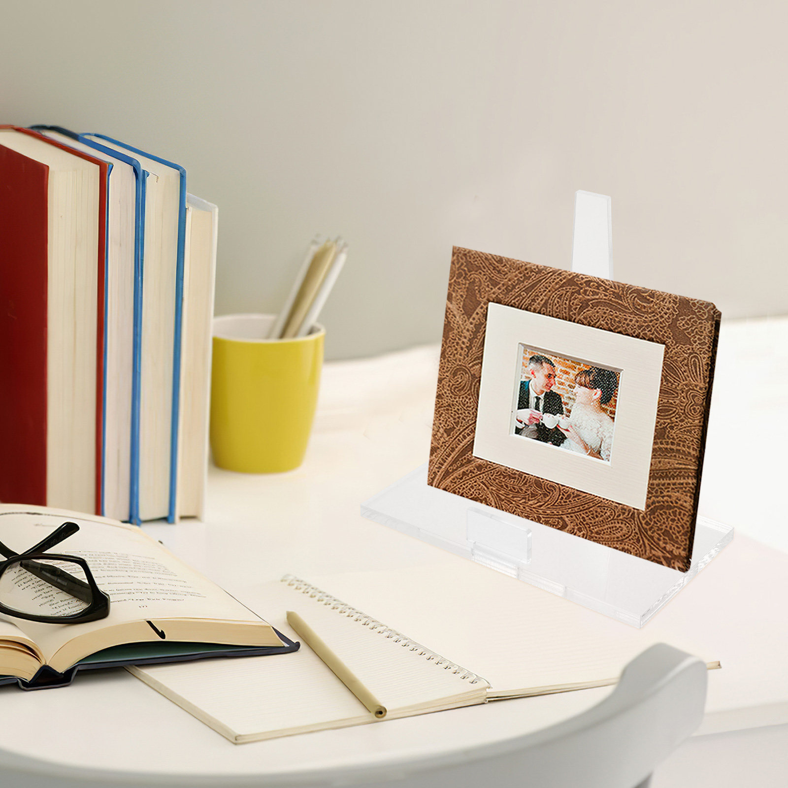 ขาตั้งกรอบรูปอะคริลิกขนาดเล็กแ - Clear Acrylic Book Stand Holder บทวิจารณ์และราคา