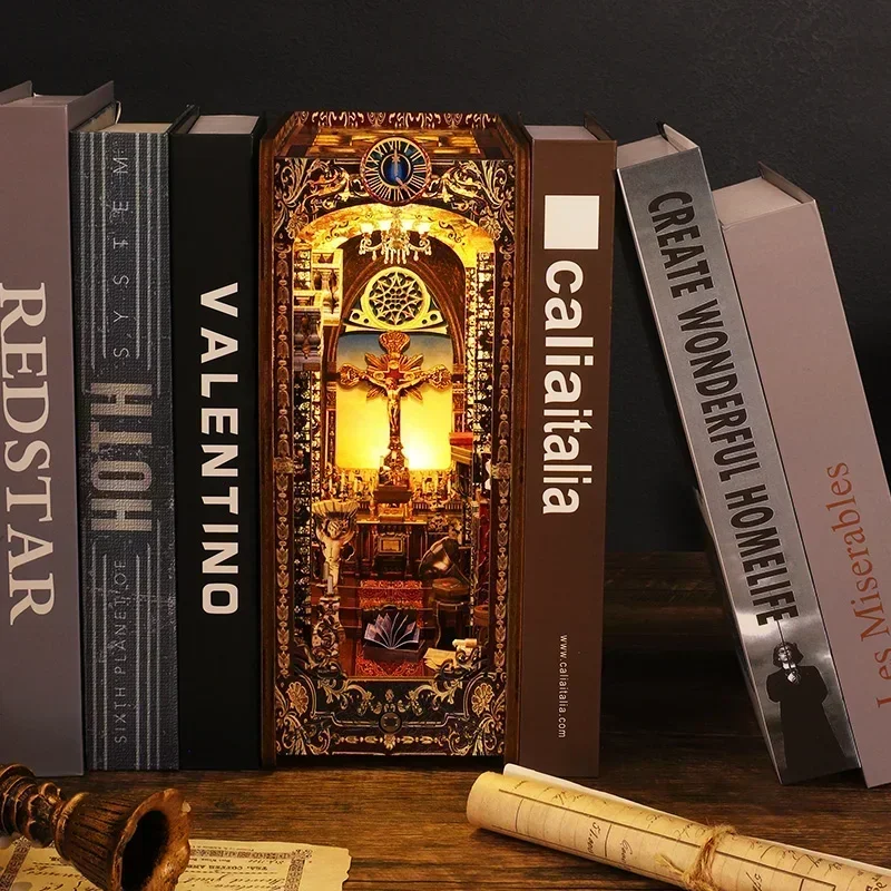 ชุดประกอบชั้นวางหนังสือไม้ DIY - Diy Wooden Book Nook Kit Shelf Insert บทวิจารณ์และราคา